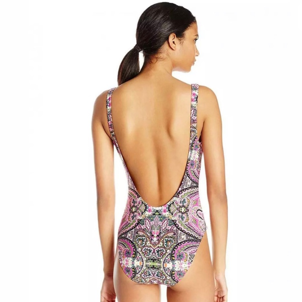 Lucky Brand Tapestry One Piece Bathing Suit - Picture 2 of 5